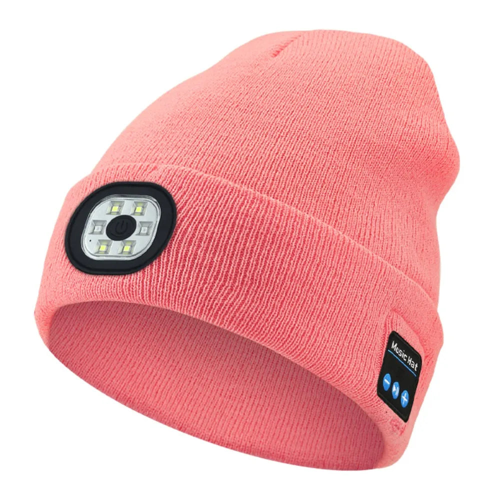 3-in-1 Function Bluetooth Beanie with Light