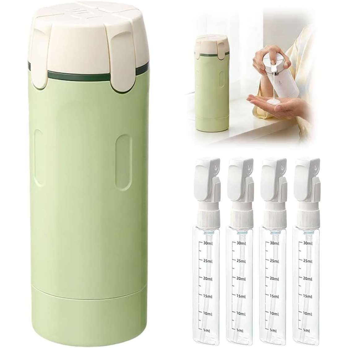 4-in-1 Travel Dispenser Bottle