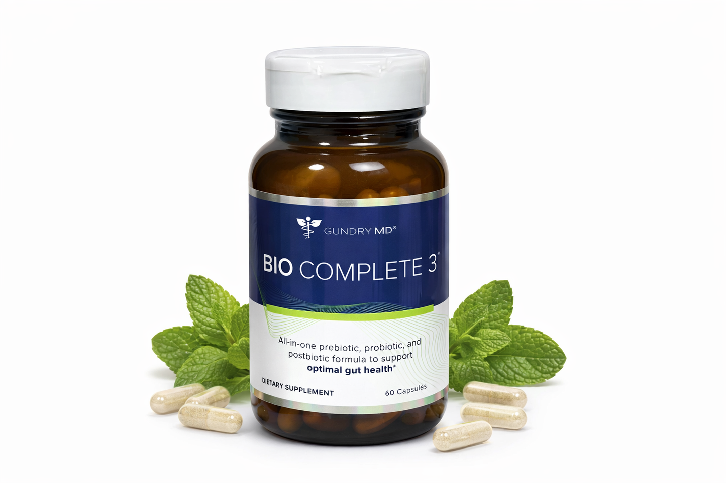 Gundry BIO Complete 3 - 60 Capsules Optimal Gut Health Sealed