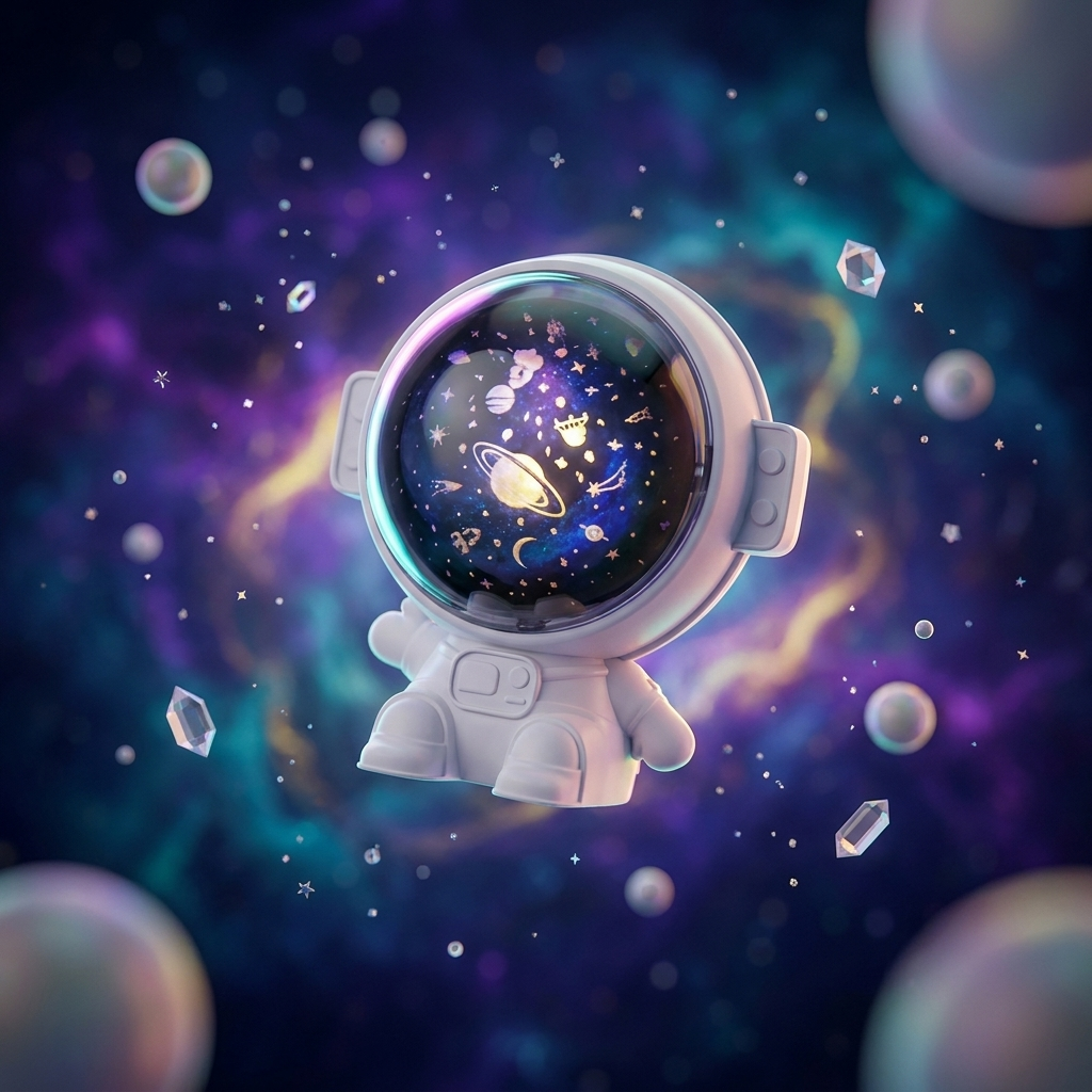 Astronaut Galaxy Projector with Timer & Remote