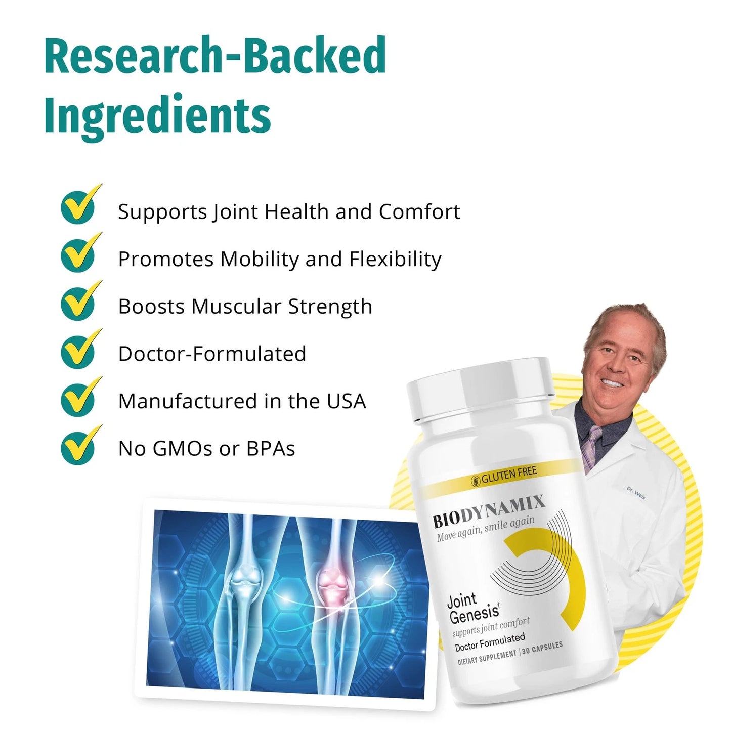 Joint Genesis BioDynamix - Advanced Joint Support Supplement - 30 Capsules